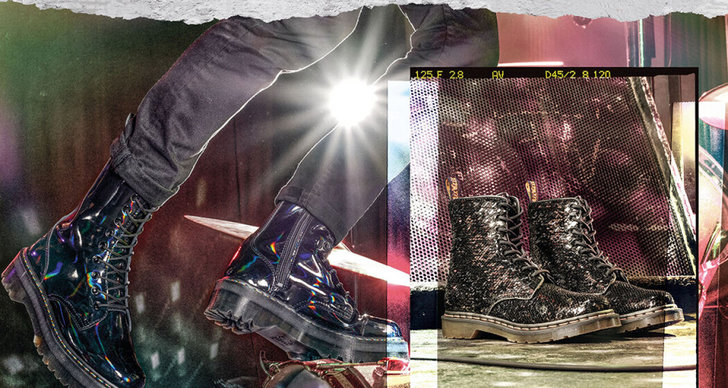 Glitter, Dr.Martens, skor, Rock, sequins, Boots, Mode